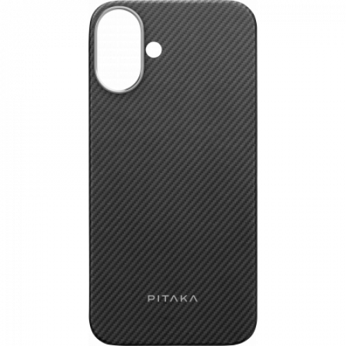 Чехол Pitaka Ultra-Slim Case для iPhone 16/16 Plus, черный
