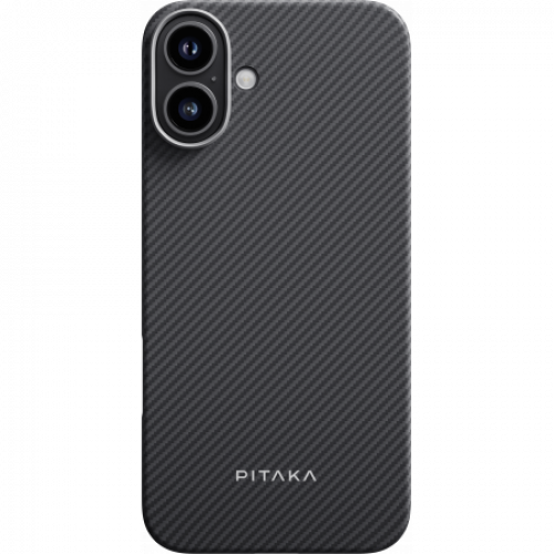 Чехол Pitaka Ultra-Slim Case для iPhone 16/16 Plus, черный