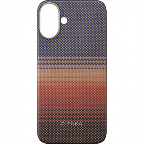 Чехол Pitaka Tactile Woven case для iPhone 16/16 Plus - Sunset 