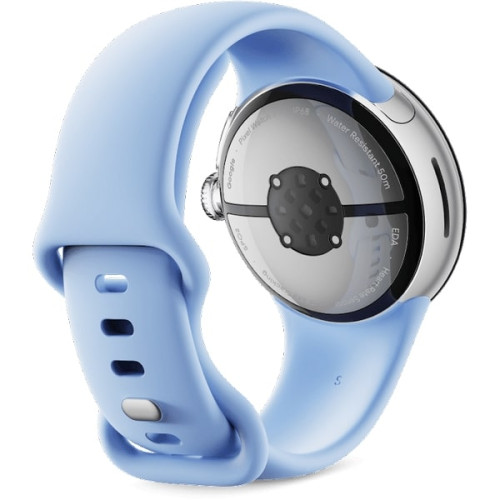 Pixel Watch 2 Wi-Fi Polished Silver Case / Bay Active Band