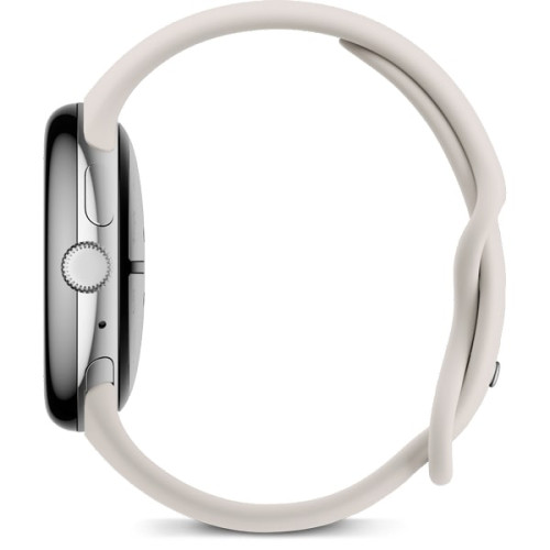 Pixel Watch 3 Wi-Fi 45mm Polished Silver Case / Porcelain Active Band