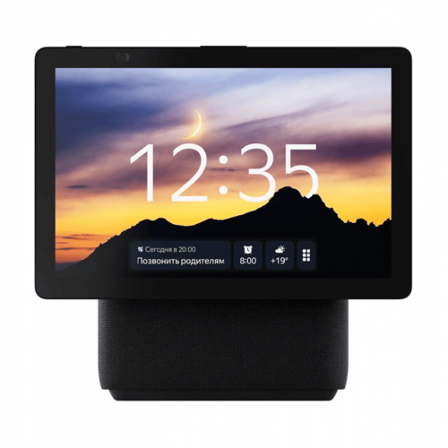 Умная колонка Яндекс Станция Дуо Макс Zigbee (с экраном) чёрный
