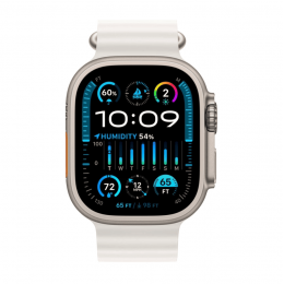 Apple Watch Ultra 2 49mm GPS + Cellular Titanium Case White Ocean Band One Size