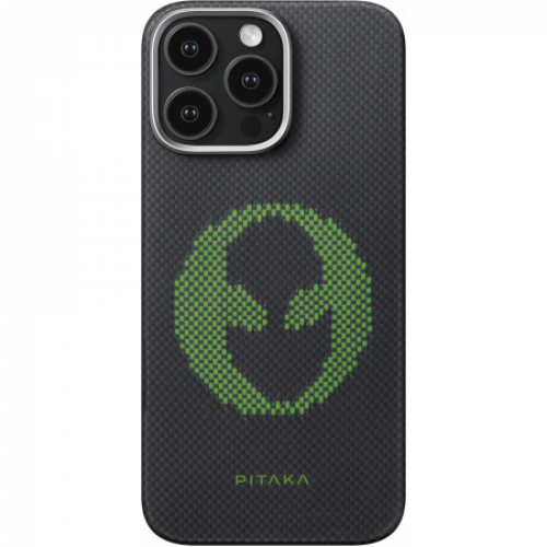 Чехол Pitaka Aries Tactile Woven Case для iPhone 16 Pro/16 Pro Max, Alien