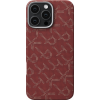 Чехол Pitaka Monogram PTK Tactile Woven для iPhone 16 Pro/16 Pro Max, красно-золотой