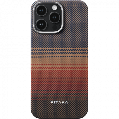 Чехол Pitaka Tactile Woven case для iPhone 16 Pro/Pro Max - Sunset